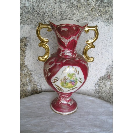 Vase rouge ancien, italien, Galdo Tadino