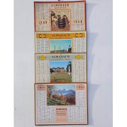 Calendrier des Postes des années 50