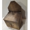 Boite ancienne en bois à ficelle et allumettes, cuisine