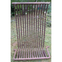 Récupérateur de chaleur en acier 130 cm largeur 90 cm