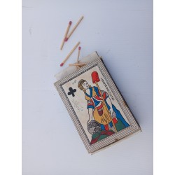 Boite d'allumettes ancienne SEITA, valet de trèfle, Liberté des Cultes