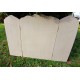 Paravent décor à 3 feuilles de cheminée ou autre, en bois peint. hauteur 80cm