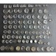 LOT de ~100 boutons en verre