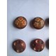 Boutons en bois fleuri
