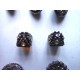 LOT de 90 boutons-bjoux anciens , noirs , dorés, strass,10mm, mercerie (lot 2)