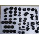 Boutons anciens noirs