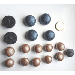 17 boutons anciens vintage BOULES
