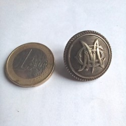 Bouton bombé en métal CMP (Compagnie du Métro Parisien) fin XIX début XX 20mm