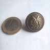 Bouton bombé en métal CMP (Compagnie du Métro Parisien) fin XIX début XX 20mm