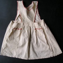 Robe tablier fillette années 50, 4-5ans