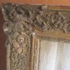 Miroir ancien bois et platre doré 