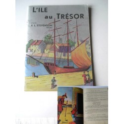 Livre ancien pour enfant L'ile au trésor, 1950 