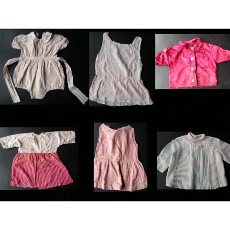 Lot de 6 vêtements enfants années 50-robes