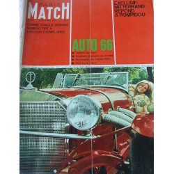 Paris Match-auto 1966- F.Dorléac-Mitterand-Pompidou