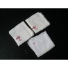 3 mouchoirs anciens monogramme brodé M
