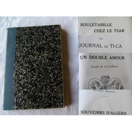Livre ancien de 1912, 4 histoires : Rouletabille, Louise de la Vallière