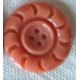 Bouton rose en plastique, vintage