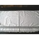 Tissu brodé, napperon ancien 1.24m