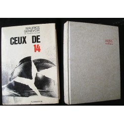 Livre : Ceux de 14 de M. Genevoix -rare jaquette avec  casque Adrian 