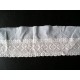 Dentelle brodée ancienne  70cm